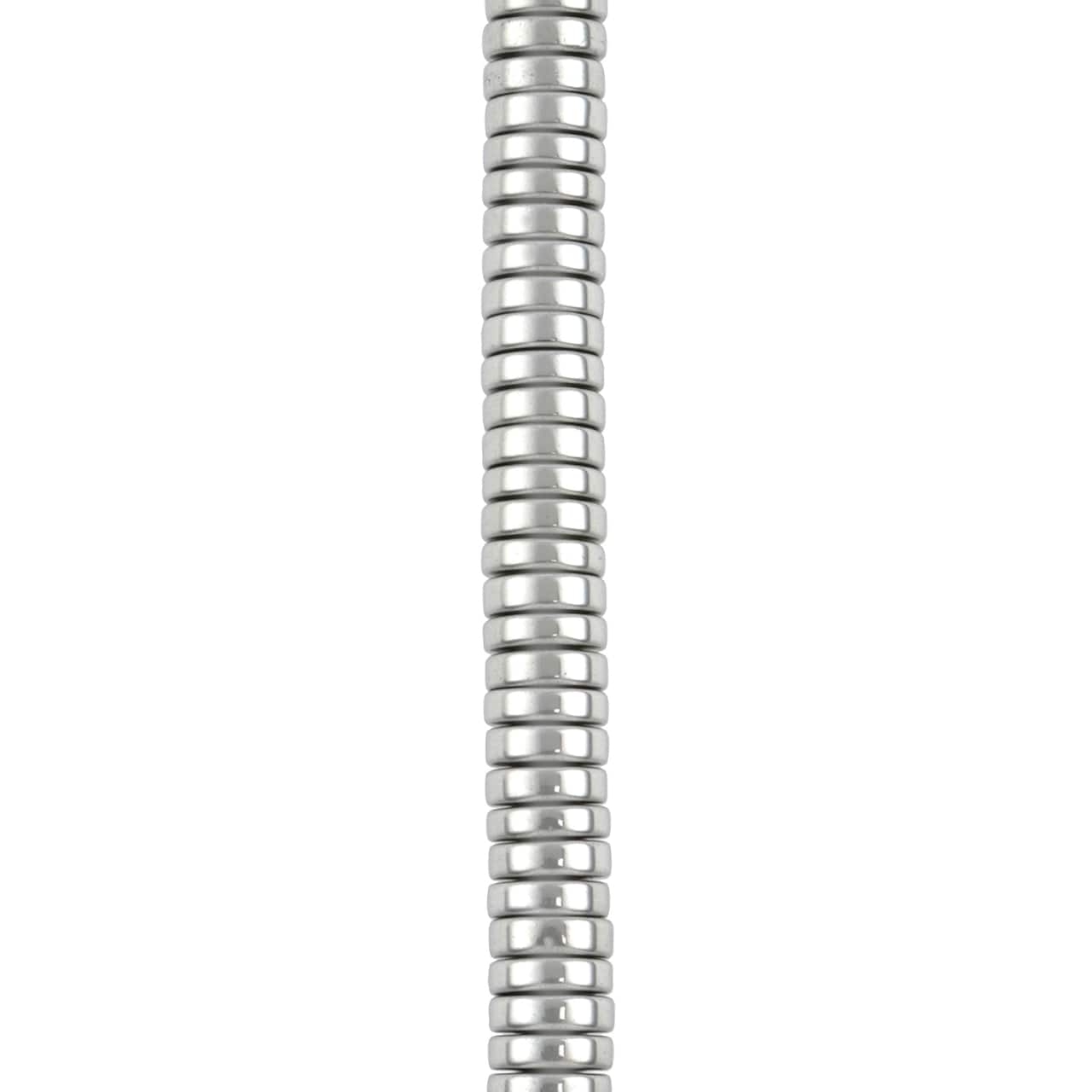 12 Pack: Rhodium Hematite Heishi Beads by Bead Landing™